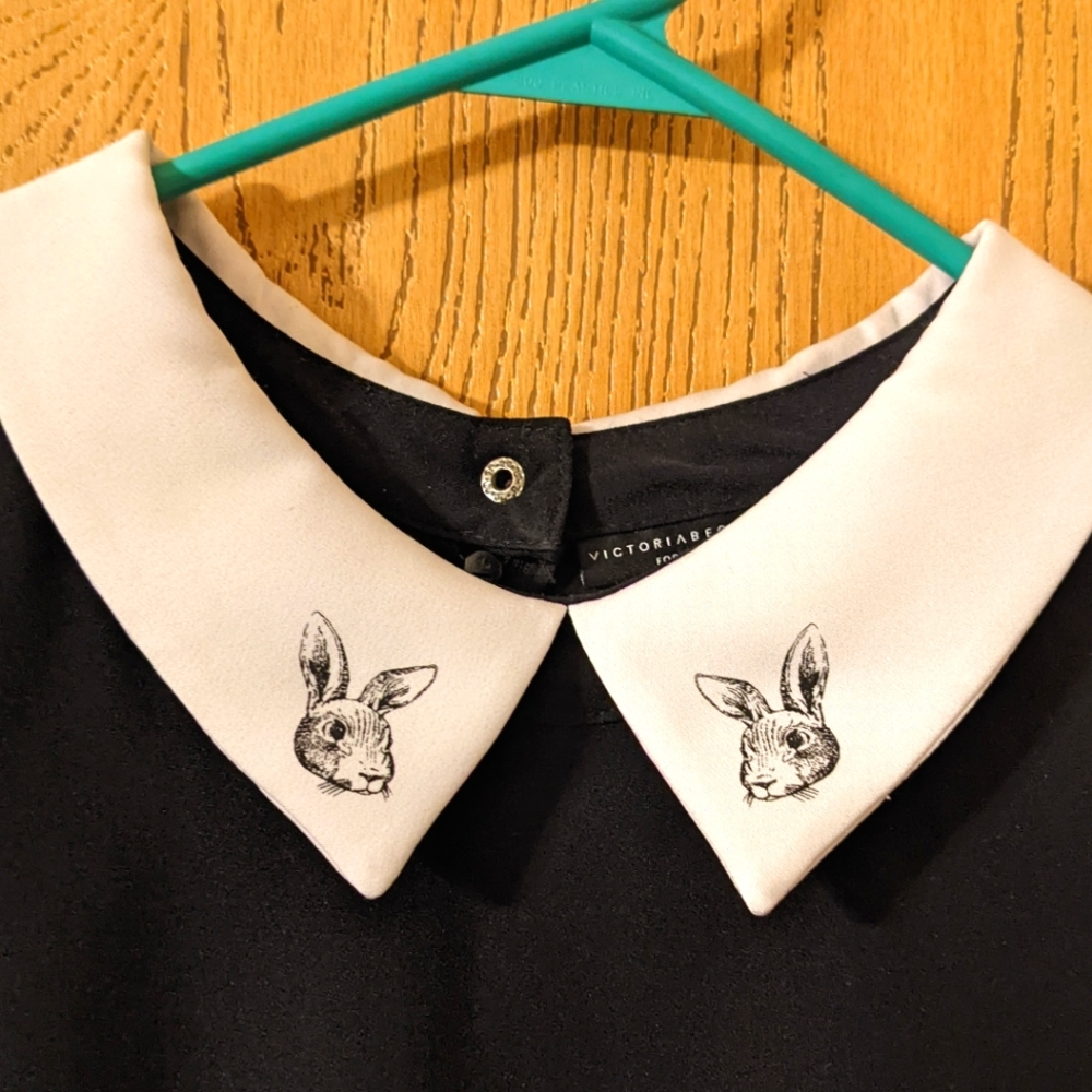 Victoria Beckham x Target | Black Bunny Collar Dress